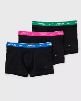 Трусы Nike E-Day Cotton Stretch Trunk 3 Pack, цвет blk-lsr fchs/stdm grn/pht blue wb