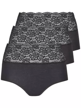 Трусы Nina von C. 3er Pack Taillen, черный