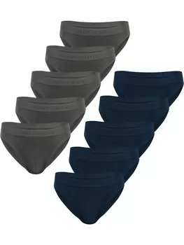 Трусы normani 10 aus Bio Baumwolle Sliwen, цвет dunkelblau/grau