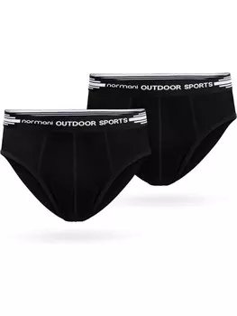 Трусы Normani Outdoor Sports 2er Pack Herren Merino Slip, черный