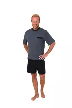 Трусы NORMANN Pflegeoverall kurzarm Reissverschluss, темно синий