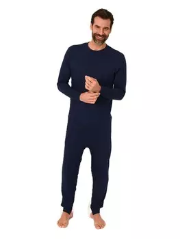 Трусы NORMANN Pflegeoverall langarm Reiverschluss Bein, синий