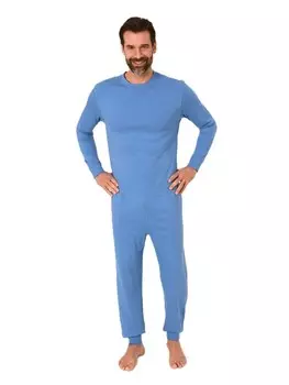 Трусы NORMANN Pflegeoverall langarm Reiverschluss Rcken, светло-синий