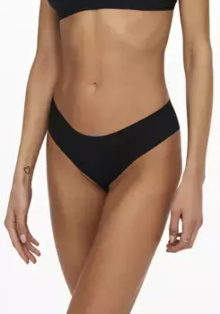 Трусы ONLY "ONLTRACY BONDED BRIEF NOOS 3-PK" (упаковка, 3 шт.), черный