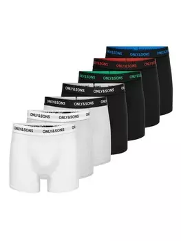 Трусы Only & Sons Boxer shorts FITZ, цвет grey/black/white
