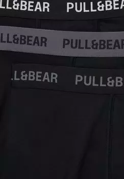 Трусы PACK OF 3 PULL&BEAR, черный