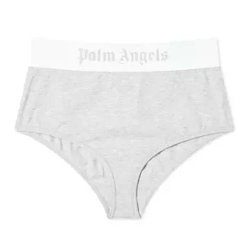 Трусы Palm Angels Classic Logo High Waist Brazilian, серый
