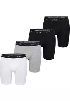 Трусы Phil & Co. Berlin Boxer shorts Long Boxer, цвет grey/black/white