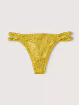 Трусы Pink Lace Strappy, золотистый