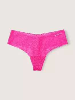 Трусы Pink No-Show Soft Lace, розовый