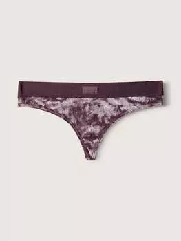 Трусы Pink Velvet Thong, фиолетовый/белый