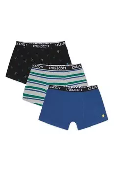 Трусы-Плавки Darryl для мальчиков 3 шт Lyle & Scott, серый