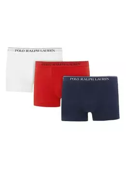 Трусы-поло из эластичного хлопка Ralph Lauren, синий/красный/белый