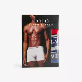 Трусы Polo Ralph Lauren из стрейч-хлопка с фирменной резинкой 5 шт, мультиколор