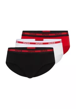 Трусы, пояс с логотипом, мужские HUGO, цвет 621 Bright Red