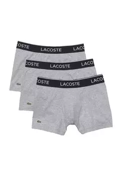 Трусы, пояс с логотипом, мужские LACOSTE, цвет Cca Grey Melange