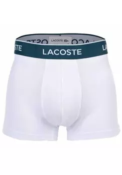 Трусы, пояс с логотипом, мужские LACOSTE, цвет Nua Black White Grey