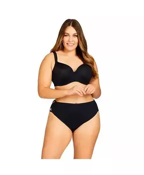 Трусы размера плюс из микрофибры размера X AVENUE, черный