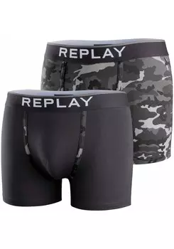 Трусы Replay, серый/светло-серый/темно-серый