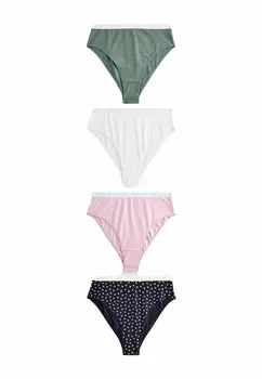 Трусы RICH LOGO KNICKERS 4 PACK Next, серый металлик