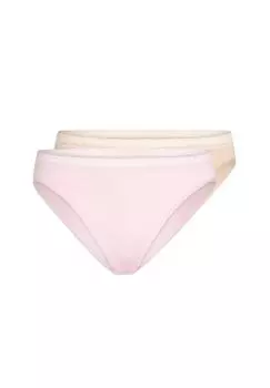 Трусы Rio - набор из 2 хлопковых кружевных трусов SCHIESSER, цвет Rosa Beige
