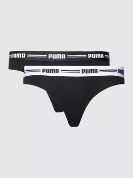 Трусы с эластичным поясом с логотипом Puma, черный