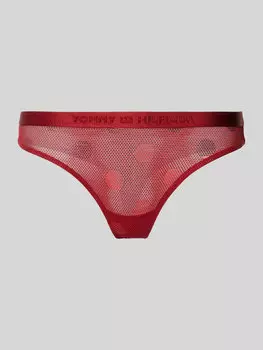 Трусы с эластичным поясом с логотипом TOMMY HILFIGER, красный
