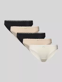 Трусы с бантом, модель «NAOMI», в упаковке 5 шт DORINA, черный