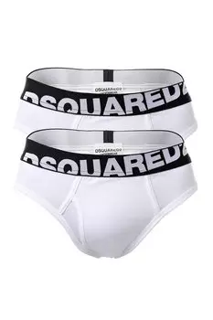 Трусы с хлопком - 2 пары Dsquared2, белый