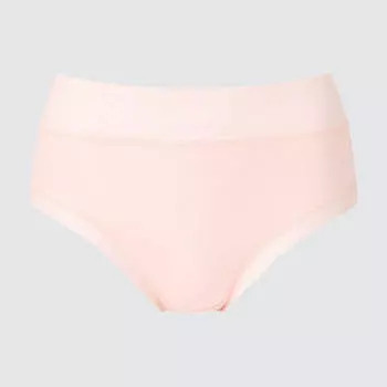 Трусы с кружевом Uniqlo High Waist Triangle, светло-розовый