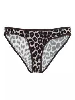Трусы с леопардовым принтом Baserange, черный