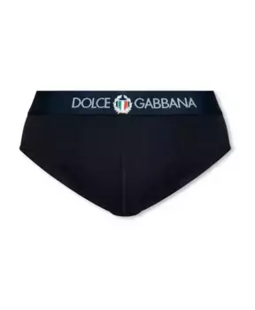 Трусы с логотипом Dolce & Gabbana, синий