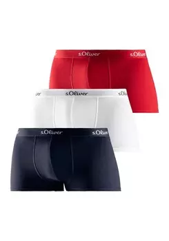 Трусы s.Oliver Boxer shorts, цвет red/black/white