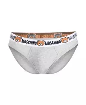 Трусы с плюшевым мишкой Moschino, серый
