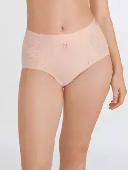 Трусы с поясом и вышивкой листьями Felina, цвет Maquillaje