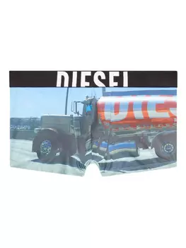 Трусы с принтом грузовика Diesel Damien, синий