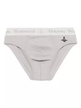 Трусы с вышитым логотипом Vivienne Westwood, серый