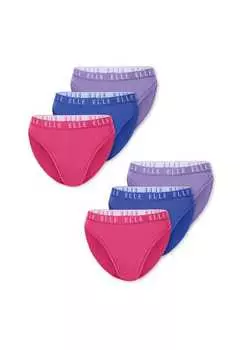 Трусы с высоким вырезом - логотип Elle, синий