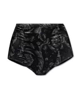 Трусы с высокой талией Versace, черный