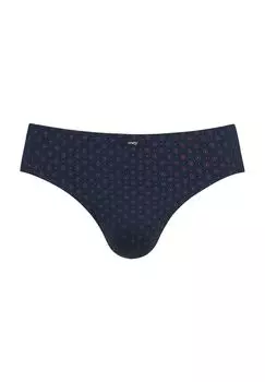 Трусы с заостренными краями и нашивкой-логотипом, мужские mey, цвет Yacht Blue