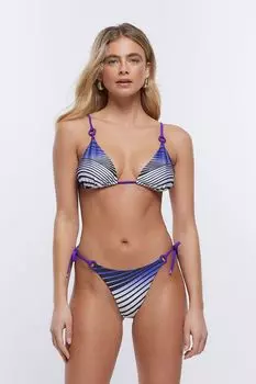 Трусы с зеброй по бокам River Island, синий