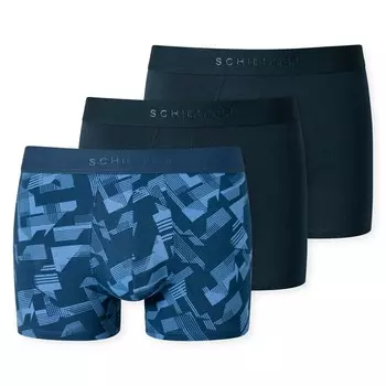 Трусы SCHIESSER Boxer shorts, цвет cyan blue/light blue/dark blue