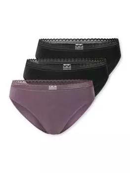 Трусы Schiesser, цвет schwarz/lila