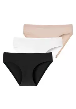 Трусы Schiesser Invisible Cotton, цвет Schwarz/Wei/Sand