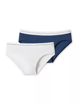 Трусы SCHIESSER Long Life Rib, цвет Dark blue/White
