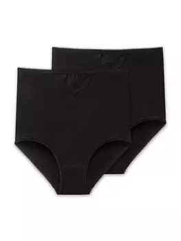 Трусы Schiesser Maxislip Cotton Essentials, черный