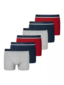 Трусы Schiesser Retro Short / Pant 95/5 Organic Cotton, цвет Rot/Blau/Grau