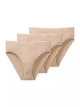 Трусы Schiesser s 3er Pack Cotton Essentials, бежевый