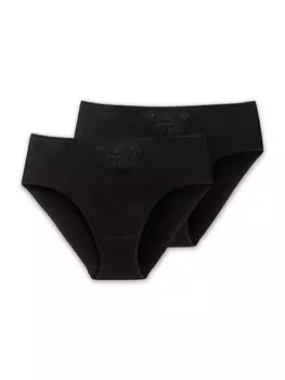 Трусы Schiesser Tai Slip Cotton Essentials, черный