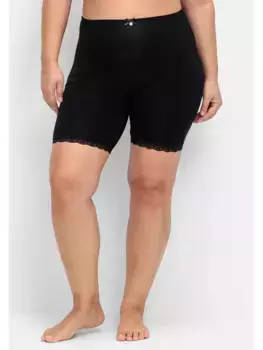 Трусы Sheego с завышенной талией "больших размеров" с моделирующим эффектом на животе и попе, черный